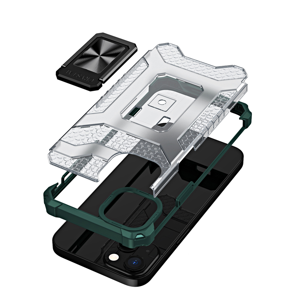 Crystal Ring Case vāks Apple iPhone 13 Mini - zaļa