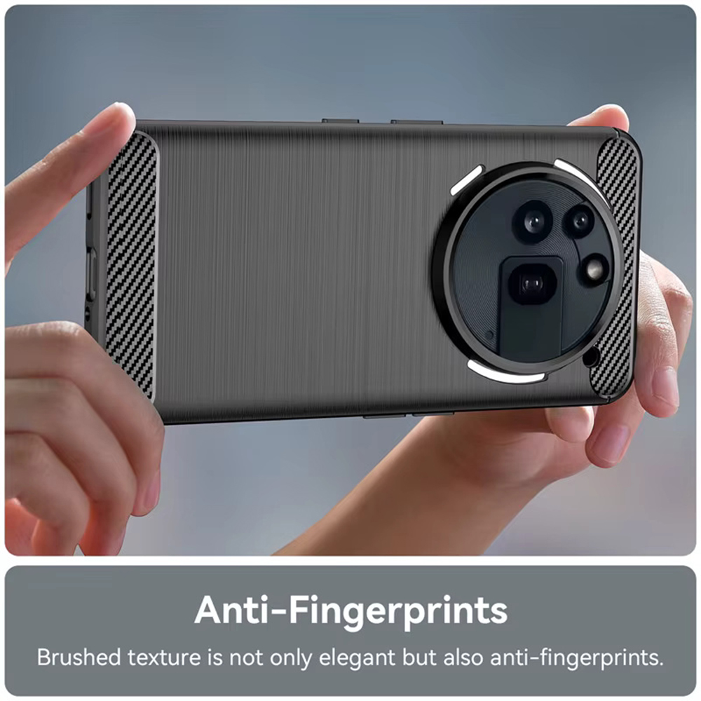 Carbon Shield TPU apvalks Nothing Phone (3a) Pro - melna