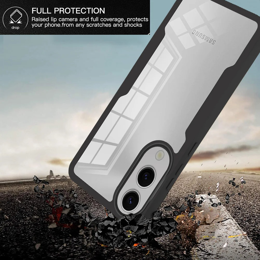 Techsuit ColorVerse apvalks + aizsargplēve Samsung Galaxy S25 Edge – rozā