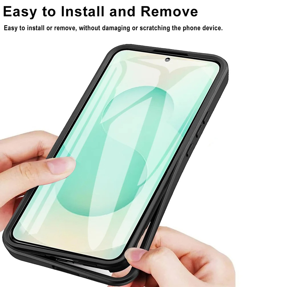 Techsuit ColorVerse apvalks + aizsargplēve Samsung Galaxy S25 Edge – rozā