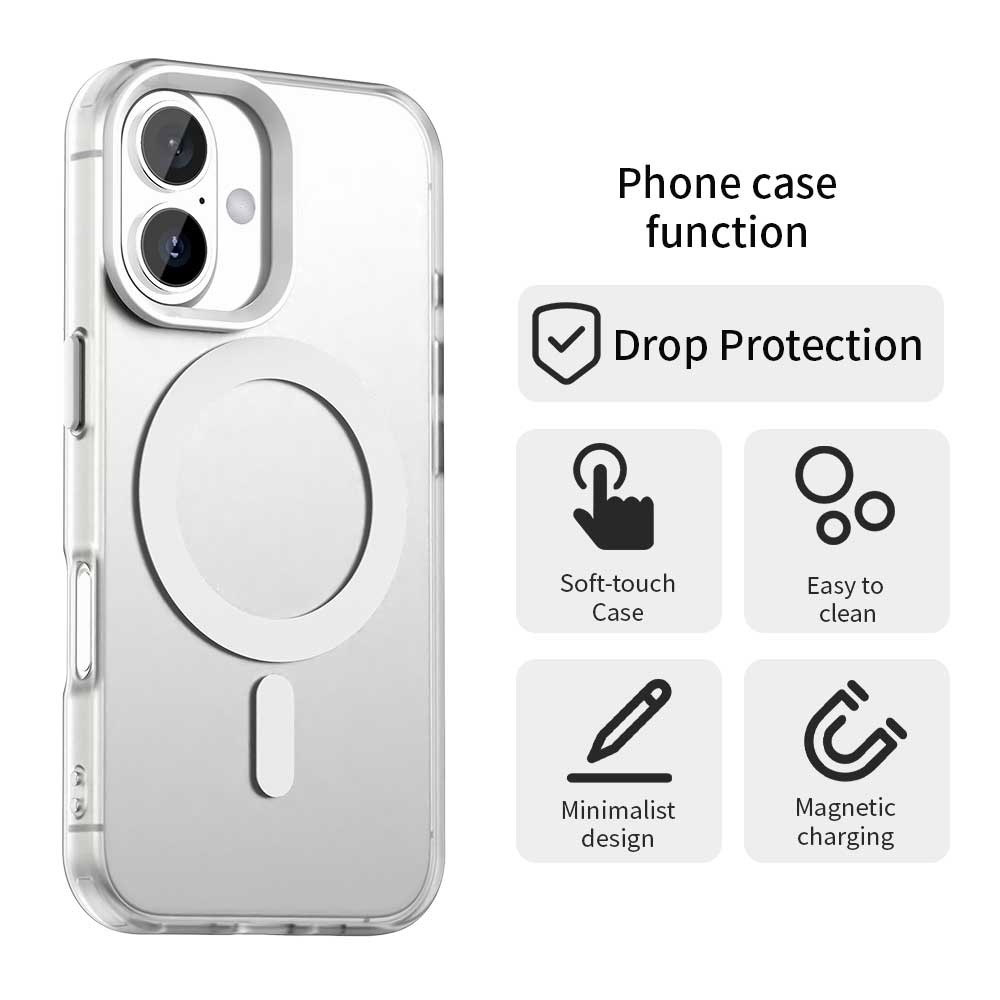 Techsuit - CandyCase MagSafe vāciņš priekš Apple iPhone 17 - balta