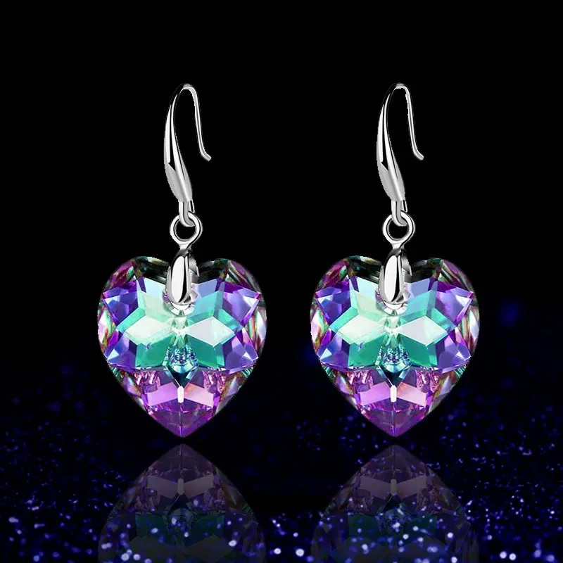 Auskari Beautiful Heart - Violeta