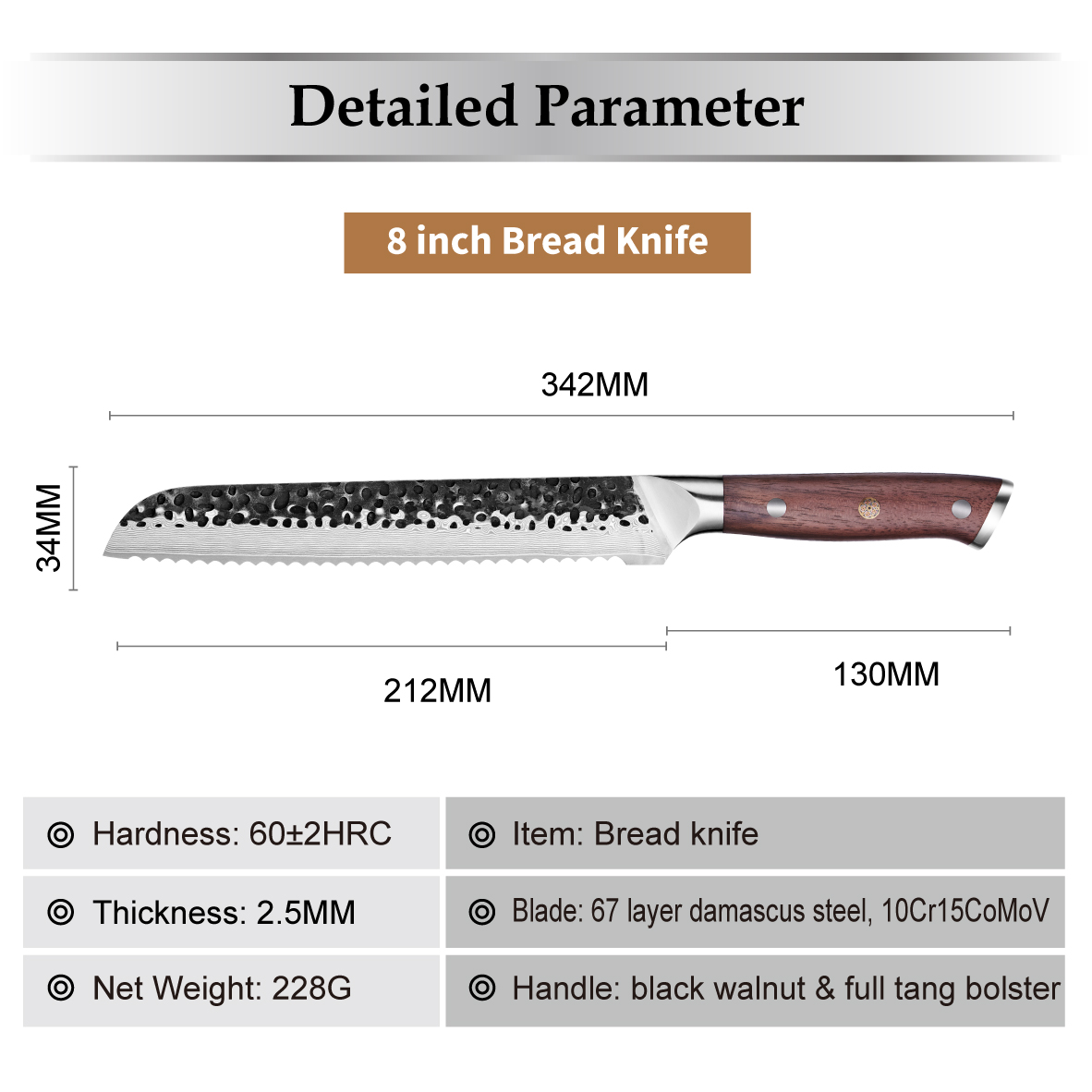 Damaskas virtuves nazis TE-37529 - Chef / Brūna