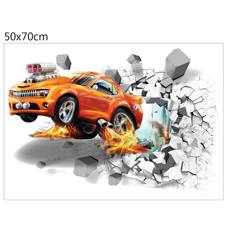 Sienas uzlīme / Tapete Break Car