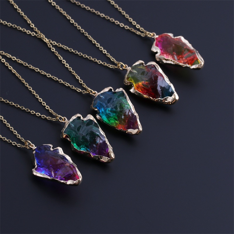Kaklarota Crystal Stone - Daudzkrāsaina