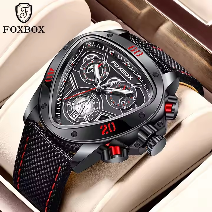 Pulkstenis FOXBOX TR-34955 - Melna