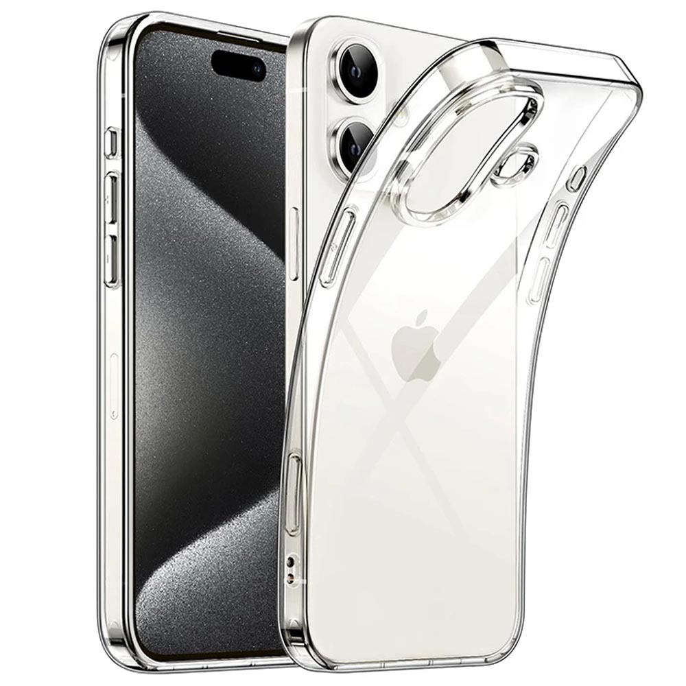 Caurspīdīgs aizsargpārvalks priekš Apple iPhone 16 - caurspīdīgs
