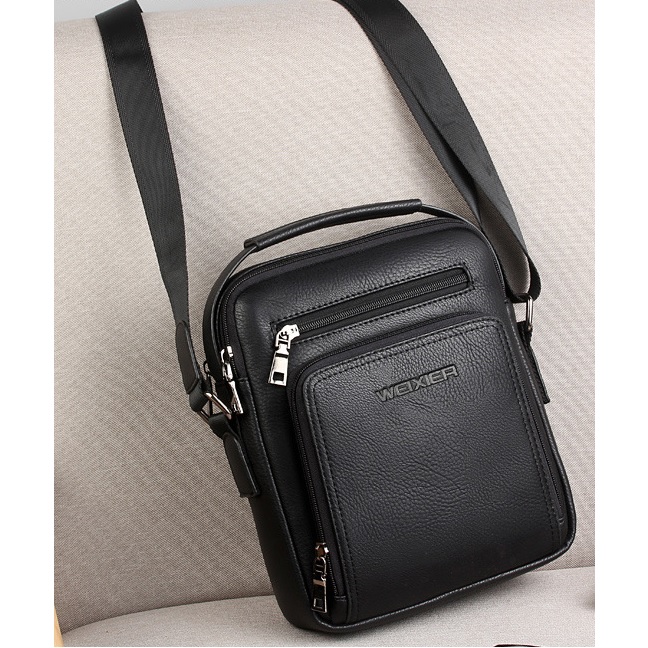 Vīriešu Crossbody soma WEIXIER MA - 15411 - Brūna