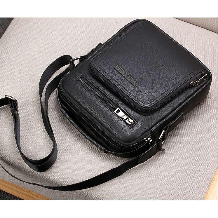Vīriešu Crossbody soma WEIXIER MA - 15411 - Brūna