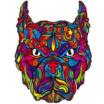 Koka puzle - Pitbull / L