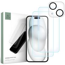 Aizsargstikls TECH-PROTECT Supreme komplekts Apple iPhone 15 - Caurspīdīgs