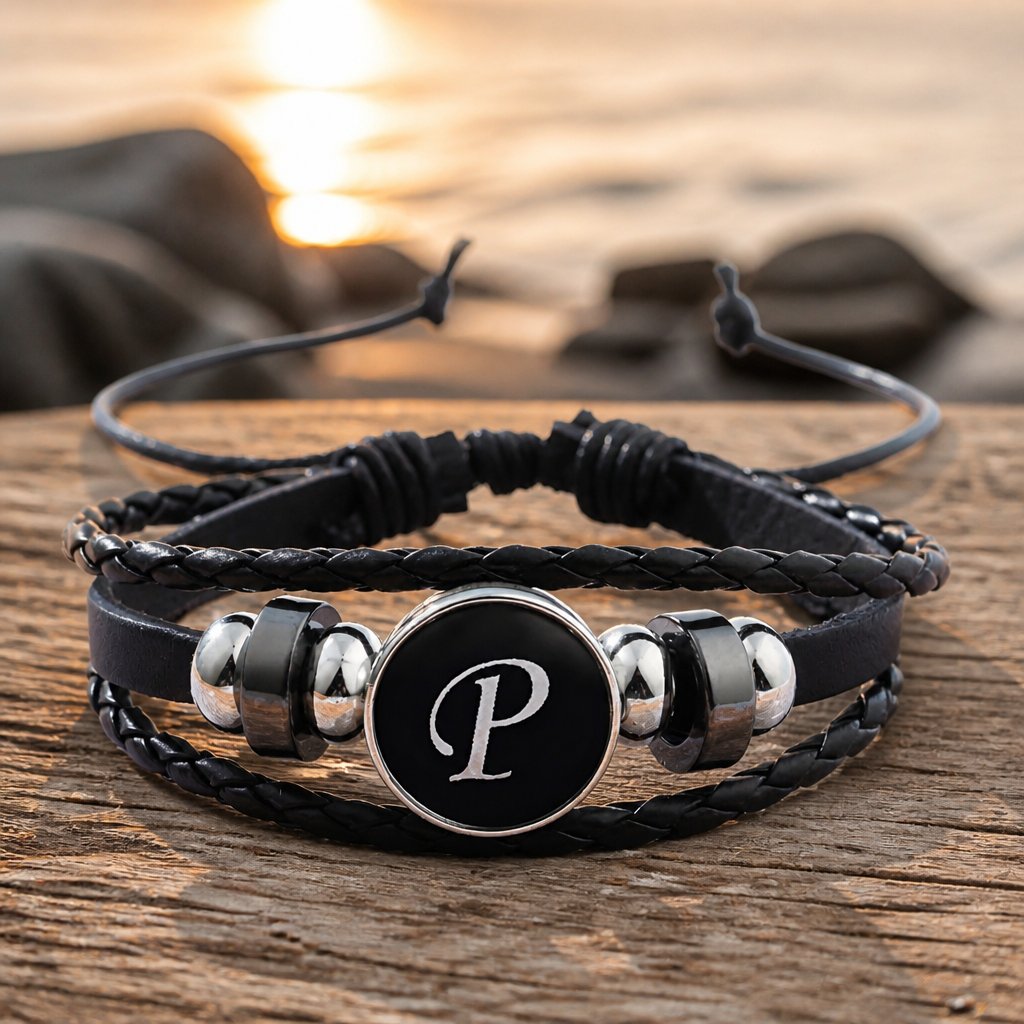 Alfabēta rokassprādze - P