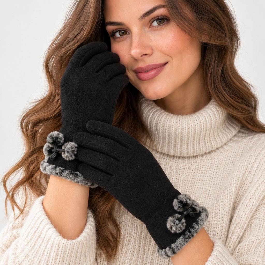 Cimdi HA-6852 - Melni